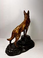 Louis Albert Carvin (1860-1951) - Sculpture, le berger, Antiek en Kunst