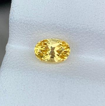 Zonder Minimumprijs - 1 pcs Geel Saffier - 1.00 ct - beschikbaar voor biedingen