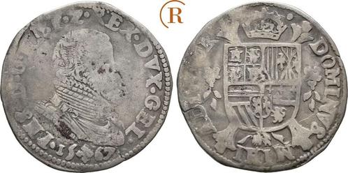 1/5 Ecu 1567 Nederland Geldern: Philipp Ii vom Spanien, 1..., Timbres & Monnaies, Monnaies | Europe | Monnaies non-euro, Envoi