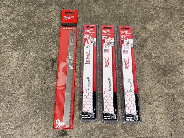 Veiling - Milwaukee zaagbladen set 4-delig, Doe-het-zelf en Bouw, Gereedschap | Zaagmachines