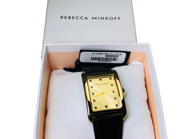 Veiling - Rebecca Minkoff | Gold Tone & Black Leather, Bijoux, Sacs & Beauté, Montres | Femmes