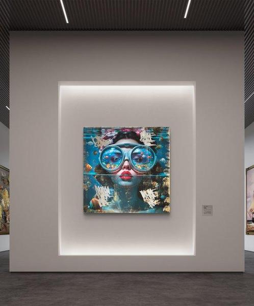 Nicole Lubbers - Ocean Eyes XL, Antiek en Kunst, Kunst | Schilderijen | Modern