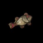Oud-Romeins Emailleerde visfibula / broche, Antiek en Kunst