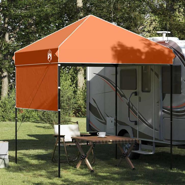 vidaXL Luifel Tent Oranje 194 x 194 x 251 cm Stof, Jardin & Terrasse, Tonnelles, Envoi