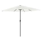 Grote Parasol Wit 248cm | Retour Deal | Zomerklaar!, Tuin en Terras, Nieuw, 2 tot 3 meter, Stokparasol, Kantelbaar