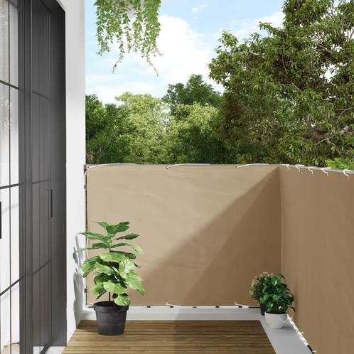 vidaXL Balkonscherm 120x600 cm oxford stof beige, Tuin en Terras, Parasols, Nieuw, Verzenden