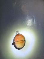 Zonder Minimumprijs - Broche steen Barnsteen, Handtassen en Accessoires, Antieke sieraden