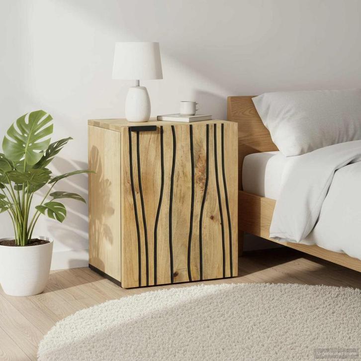 vidaXL Wastafel kabinet voor de badkamer Bruin 38 x 33,5 x, Huis en Inrichting, Tafels | Kaptafels, Nieuw, Verzenden