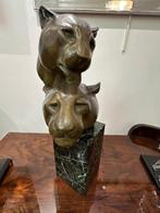 Irénée Rochard (1906-1984) - Sculpture, Couple de Panthères