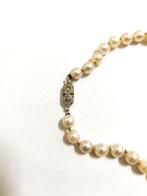 Halsketting - 18 karaat Witgoud Parel, Nieuw