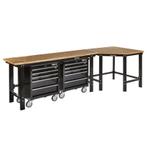 Werkbank hoekopstelling - Hoek werkbank 310 cm lang zwart, Doe-het-zelf en Bouw, Werkbanken, Ophalen of Verzenden, Nieuw