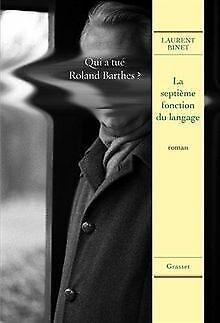 La septième fonction du langage: roman  Binet, Laurent  Book, Livres, Livres Autre, Envoi