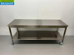 Table de travail mobile sur roulettes en acier inoxydable, Zakelijke goederen, Horeca | Overige, Verzenden