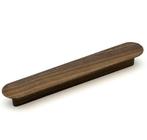 Greep Oslo Walnoot gelakt 128 mm, Doe-het-zelf en Bouw, Nieuw, Overige materialen, Klink of Kruk