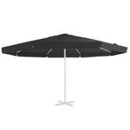 vidaXL Vervangingsdoek voor parasol 500 cm zwart, Verzenden, Nieuw