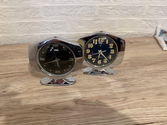 Wekker (2) - Diamond Shangai - Chroom - 1950-1960 - Lot van, Antiek en Kunst, Curiosa en Brocante