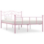 vidaXL Bedframe metaal roze 140x200 cm, Verzenden, Nieuw
