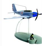 Miniatuur figuur - Tintin-Kuifje 5 Avions/Vliegtuigen en/in, Boeken, Nieuw