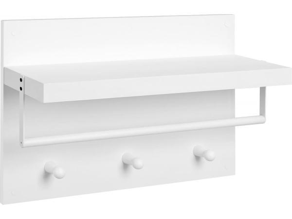 Veiling - iBella Living wandkapstok wit met haakjes, Huis en Inrichting, Woonaccessoires | Kapstokken