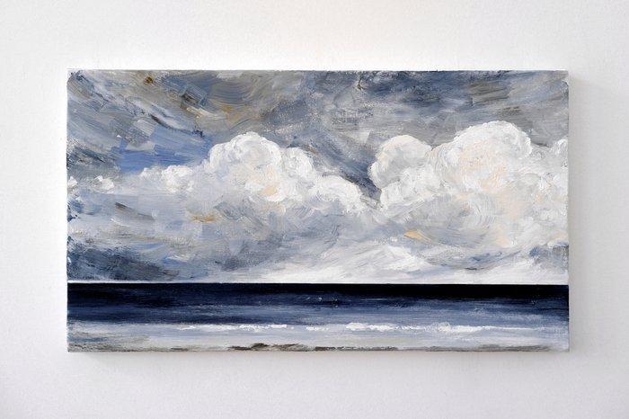 Matthieu van Riel - Noordzee kust, Antiek en Kunst, Kunst | Schilderijen | Modern