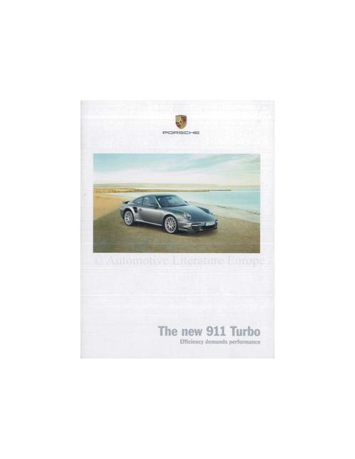 2009 PORSCHE 911 TURBO BROCHURE ENGELS (USA), Livres, Autos | Brochures & Magazines, Enlèvement ou Envoi