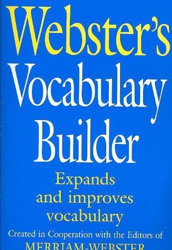 Websters Vocabulary Builder 9781596950092, Livres, Langue | Anglais, Envoi