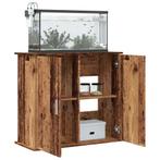 vidaXL Aquariumstandaard 81x36x73 cm bewerkt hout oud, Dieren en Toebehoren, Verzenden, Nieuw