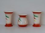 Czechoslovakia - Vaas (3) - Keramiek - Art Deco set vazen, Antiek en Kunst