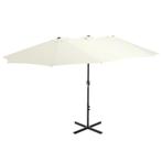XL Parasol Zand | OP=OP | 70% Korting | Koop Nu!, Verzenden, Nieuw, 2 tot 3 meter, Stokparasol