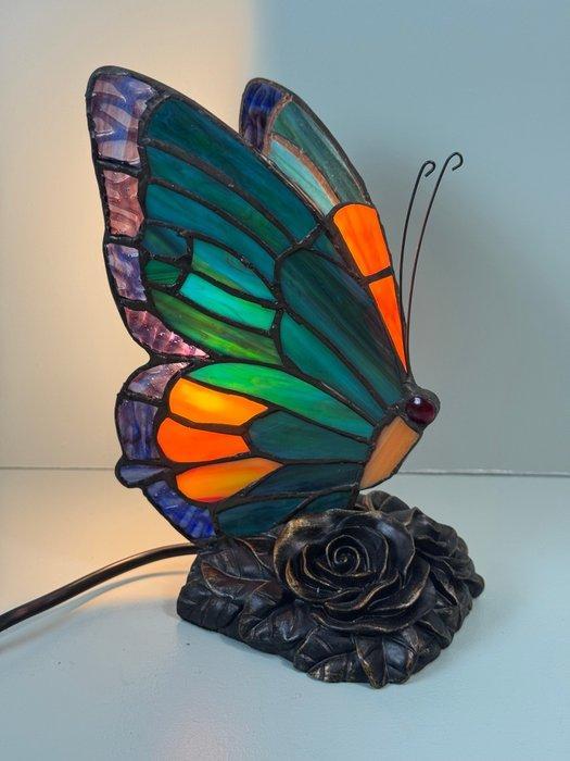 Lamp - Tiffany Stijl Vlinderlamp: Kleurige Sfeermaker voor, Antiek en Kunst, Curiosa en Brocante
