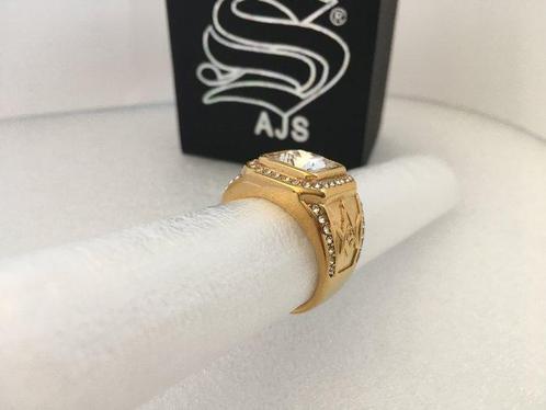 AJS - Maçon Maître Mosaïque Masonne Grosse Cubique en Zircon, Verzamelen, Militaria | Algemeen