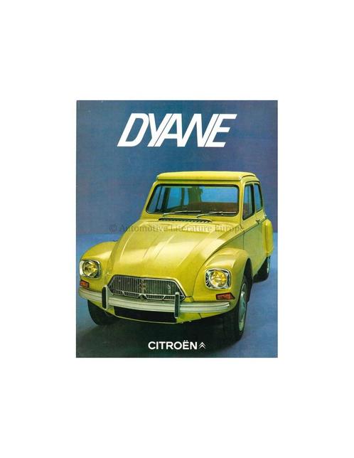1970 CITROEN DYANE BROCHURE FRANS, Boeken, Auto's | Folders en Tijdschriften, Ophalen of Verzenden
