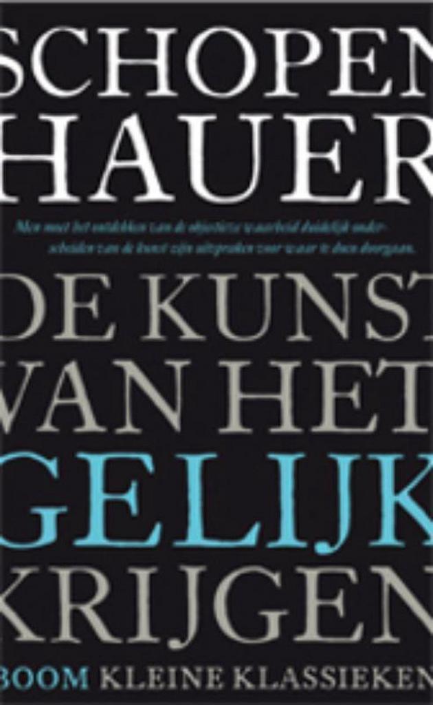 De kunst van het gelijk krijgen / Kleine klassieken, Boeken, Filosofie, Gelezen, Verzenden