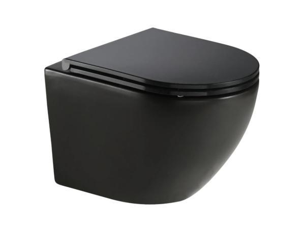 Veiling - Hatria wandtoilet 53cm cycloneflush Futura mat zwa, Doe-het-zelf en Bouw, Sanitair