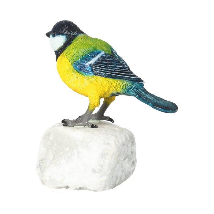 Beeldje - Bird on stone - Brons, Steen, Antiek en Kunst, Kunst | Designobjecten