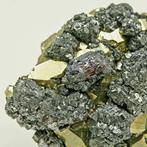 Glanzend pyriet met sphaleriet Kristalen - Hoogte: 3.6 cm -, Verzamelen