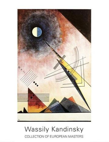 Wassily Kandinsky - “Hinauf, 1925”. Offsetlithografie op