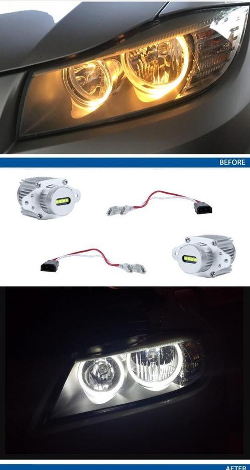 LED Angel Eyes upgrade kit voor BMW 3-serie E90/E91 LCI met, Auto-onderdelen, Verlichting, Nieuw, BMW, Verzenden