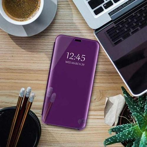 Oppo Reno 4 Lite Smart Spiegel Flip Case Cover Hoesje Paars, Télécoms, Téléphonie mobile | Housses, Coques & Façades | Marques Autre