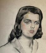 Henri Pieck ( 1895-1972 ) - Portret van een klassieke dame