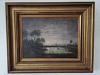 Joan Willem Meijer (1840-1928) - Polder bij Volle Maan