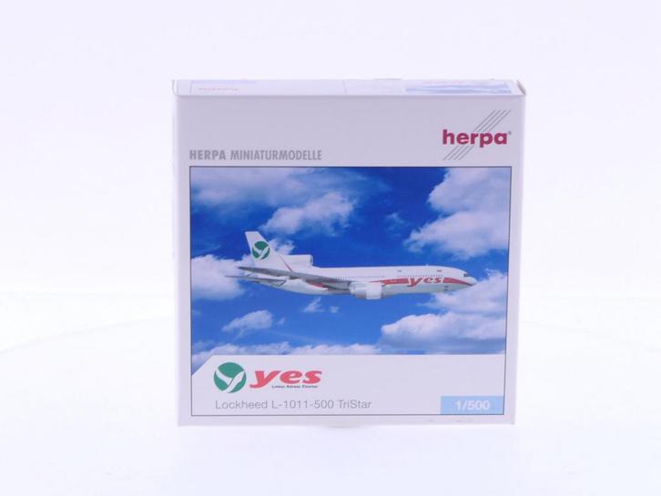 Schaal 1:500 Herpa 513326 Yes - Linhas Aéreas Charter Loc.., Hobby en Vrije tijd, Modelbouw | Vliegtuigen en Helikopters, Gebruikt
