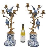 Chandelier (2) - Bronze, Porcelaine