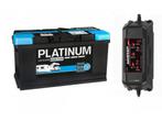 Platinum Agm 100ah accu + Acculader 10ah set, Auto-onderdelen, Accu's en Toebehoren, Nieuw