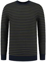 Dstrezzed Trui Strepen Donkergroen maat Maat 52/54 (L) Heren, Kleding | Heren, Truien en Vesten, Verzenden, Nieuw, Maat 52/54 (L)