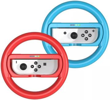 JYS Nintendo Switch Steering Wheel & Comfort Grip Pair-Rood beschikbaar voor biedingen