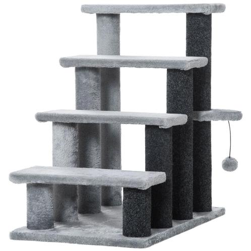 TRUUSK Kattentrap 64H cm - Voor Oude Katten - 4 Treden met S, Dieren en Toebehoren, Katten-accessoires, Verzenden