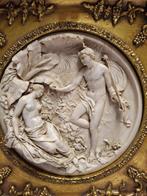 Eduard William Wyon - Reliëf, Relief man en vrouw - 29 cm -, Antiek en Kunst, Curiosa en Brocante