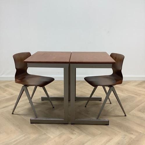 Tweedehands complete school Galvanitas set 10 stoelen + 10, Huis en Inrichting, Stoelen, Gebruikt, Eén, Hout