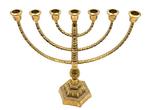 Kandelaar Menorah, 2,3 kg / 35 cm - Brons, Antiquités & Art